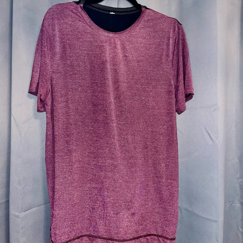 Lululemon Red/Black Active T-Shirt Men's Size Large